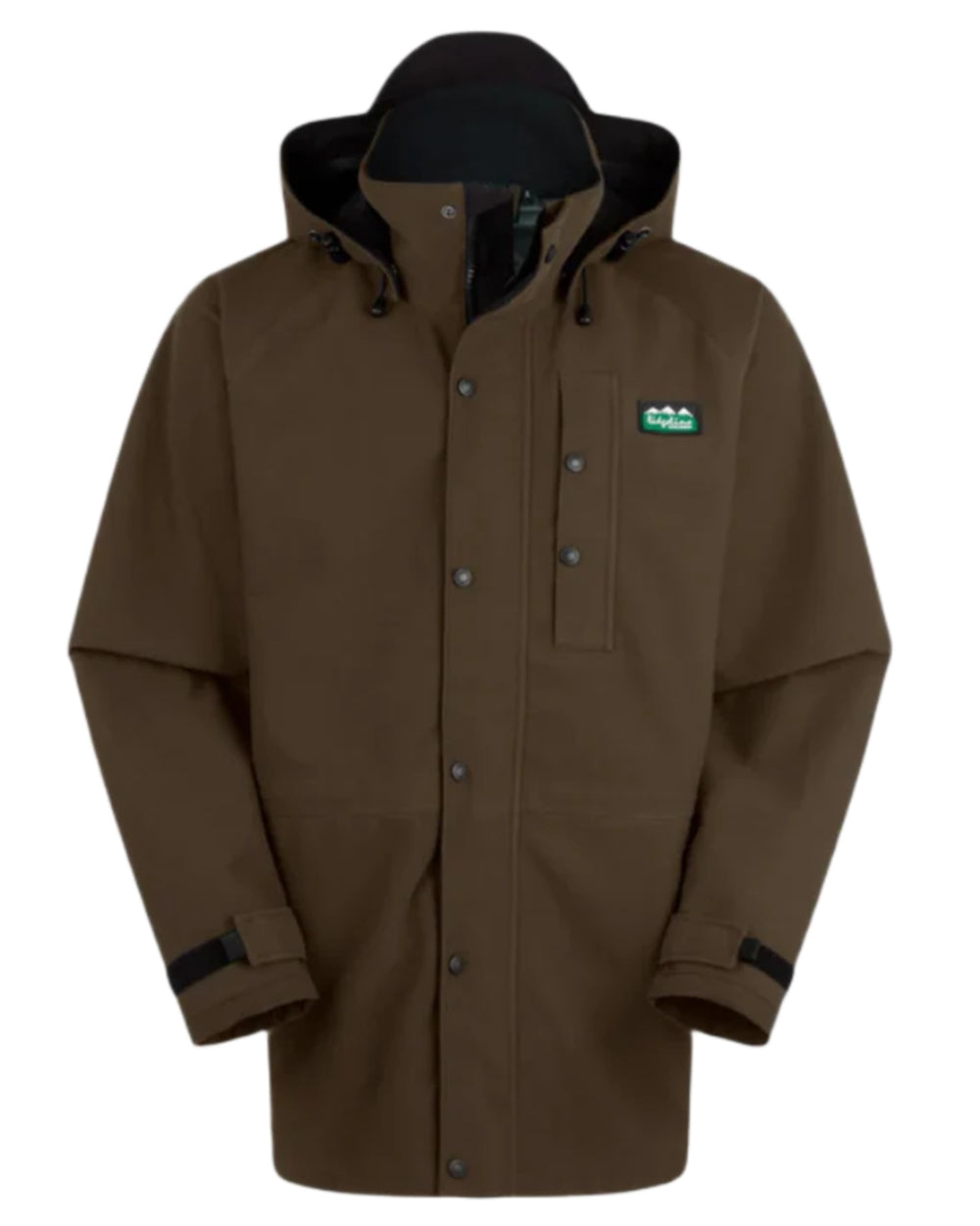Bark Coloured Ridgeline Monsoon Classic Jacket On A White Background