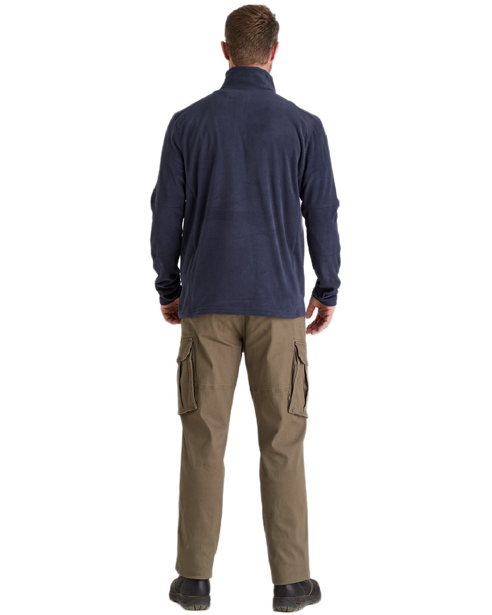 Navy Coloured Ridgeline Narvik Fleece on white background