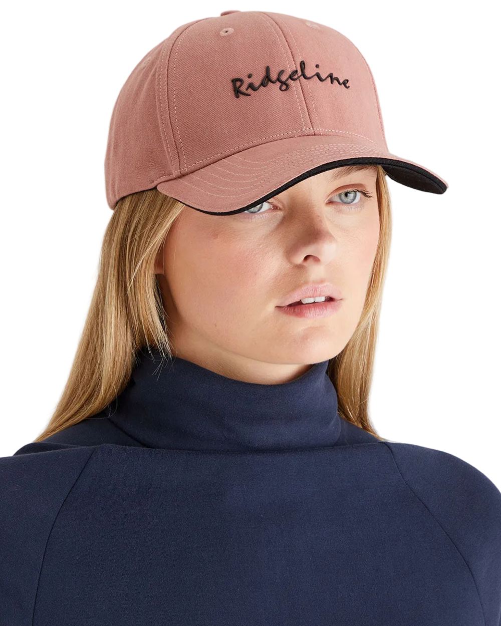 Dusky Pink Coloured Ridgeline Signature Cap on white background