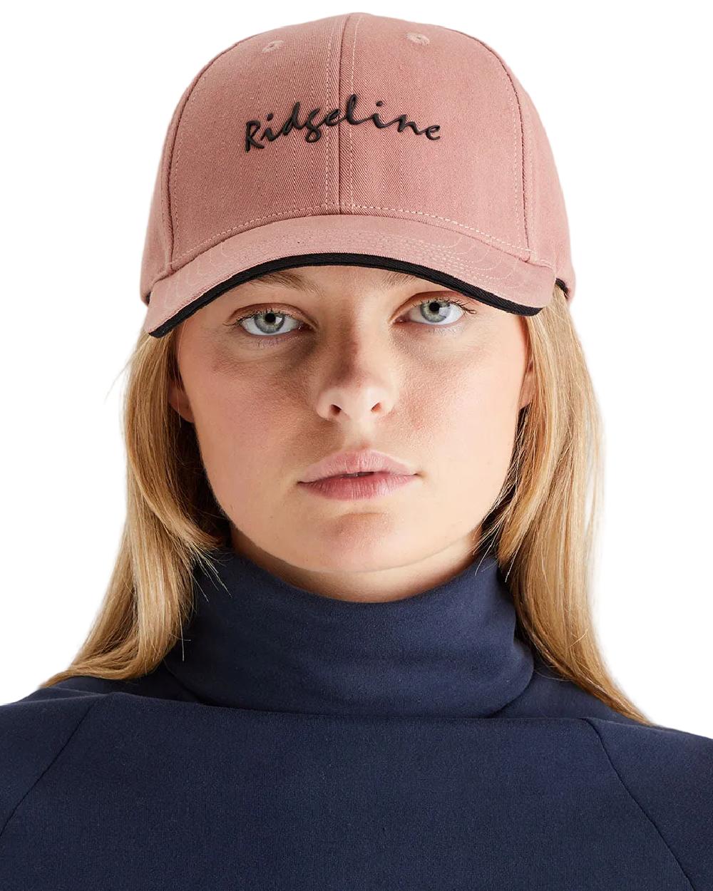Dusky Pink Coloured Ridgeline Signature Cap on white background