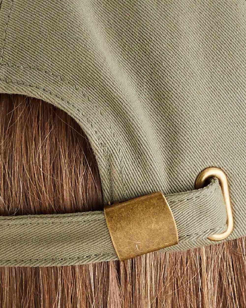 Khaki Green Coloured Ridgeline Signature Cap on white background