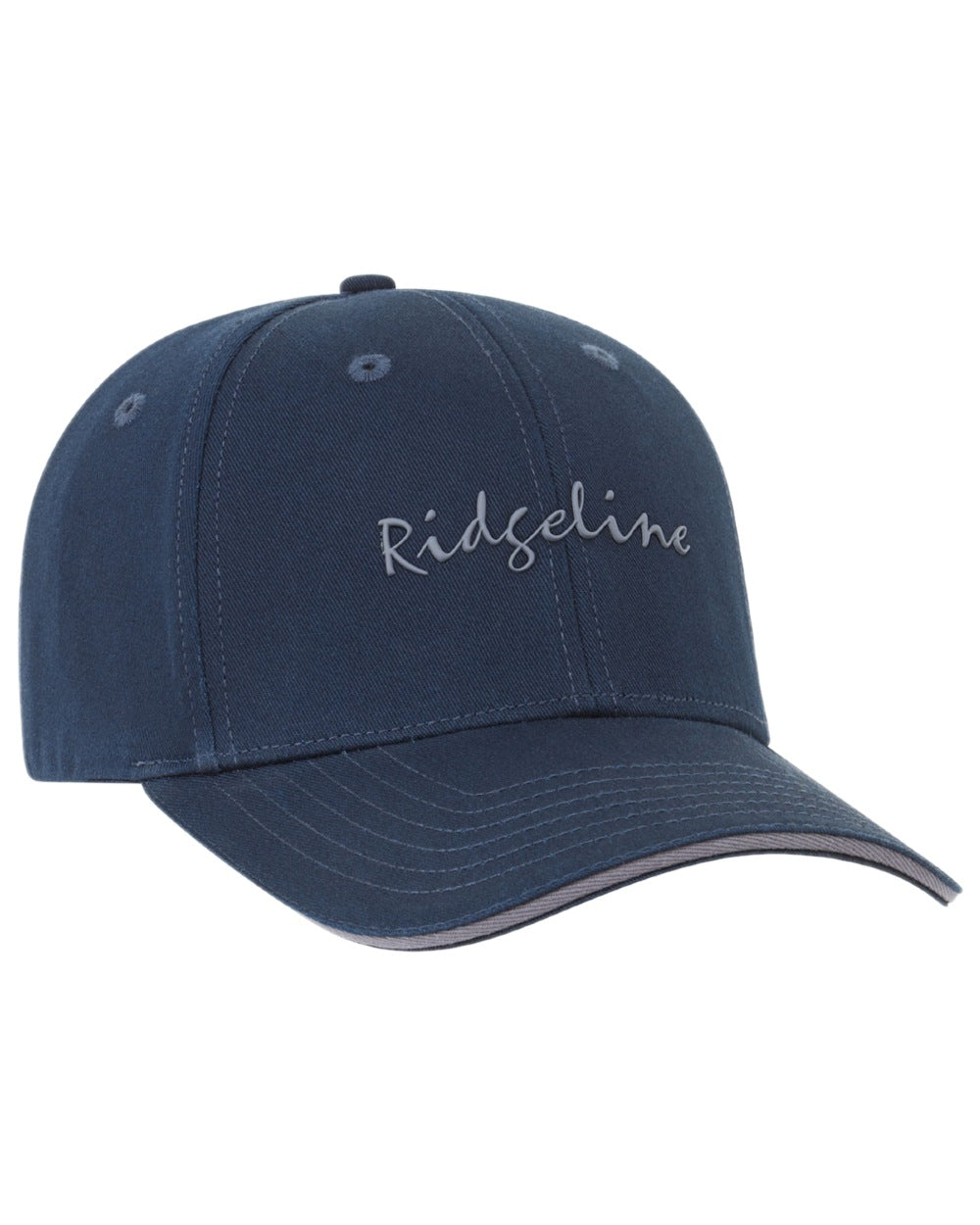 Navy Coloured Ridgeline Signature Cap on white background