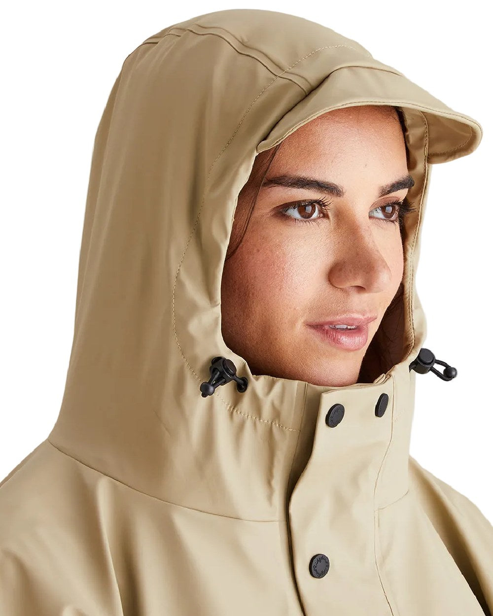 Eucalyptus Coloured Ridgeline Signature Poncho on white background