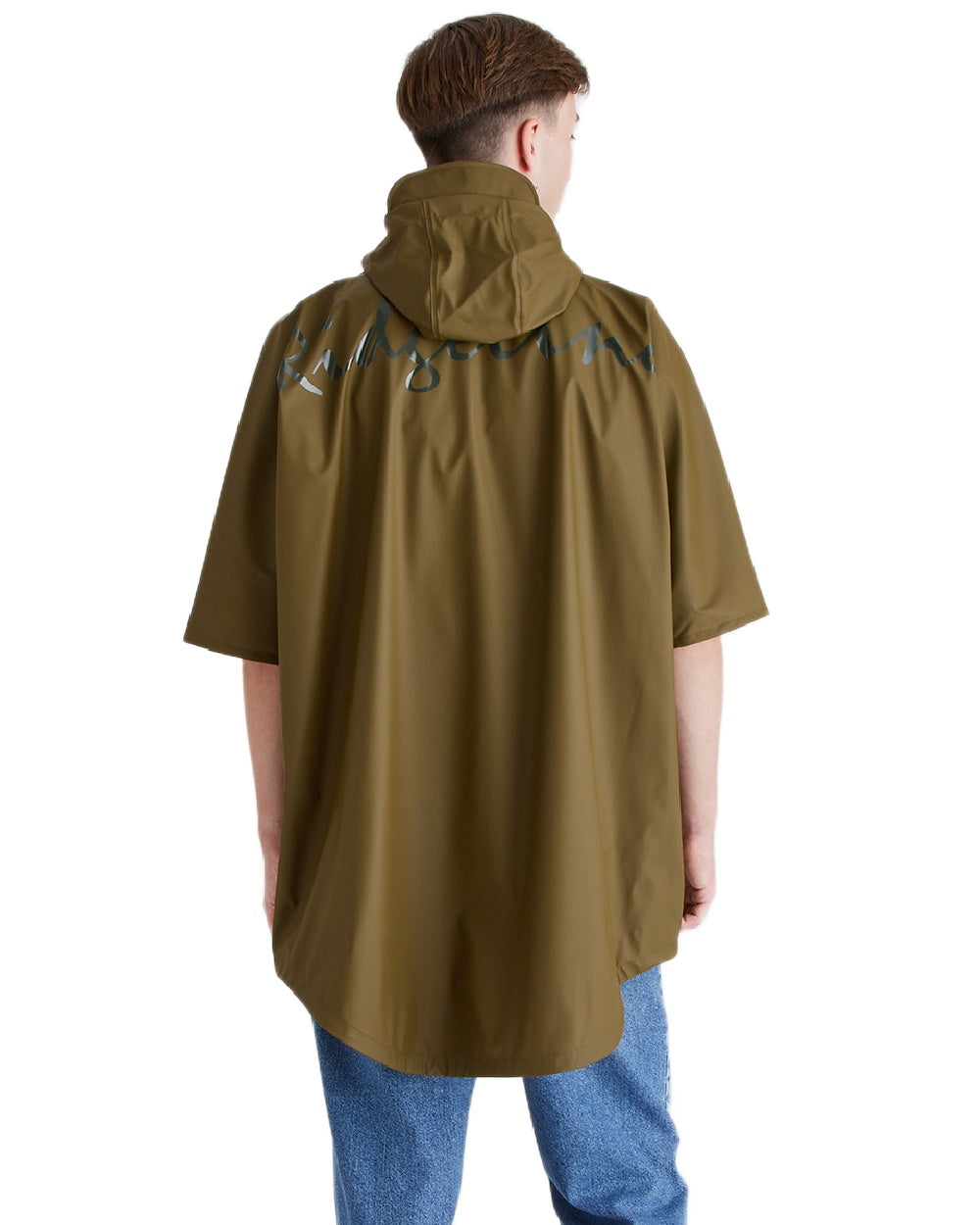 Teak Coloured Ridgeline Signature Poncho on white background