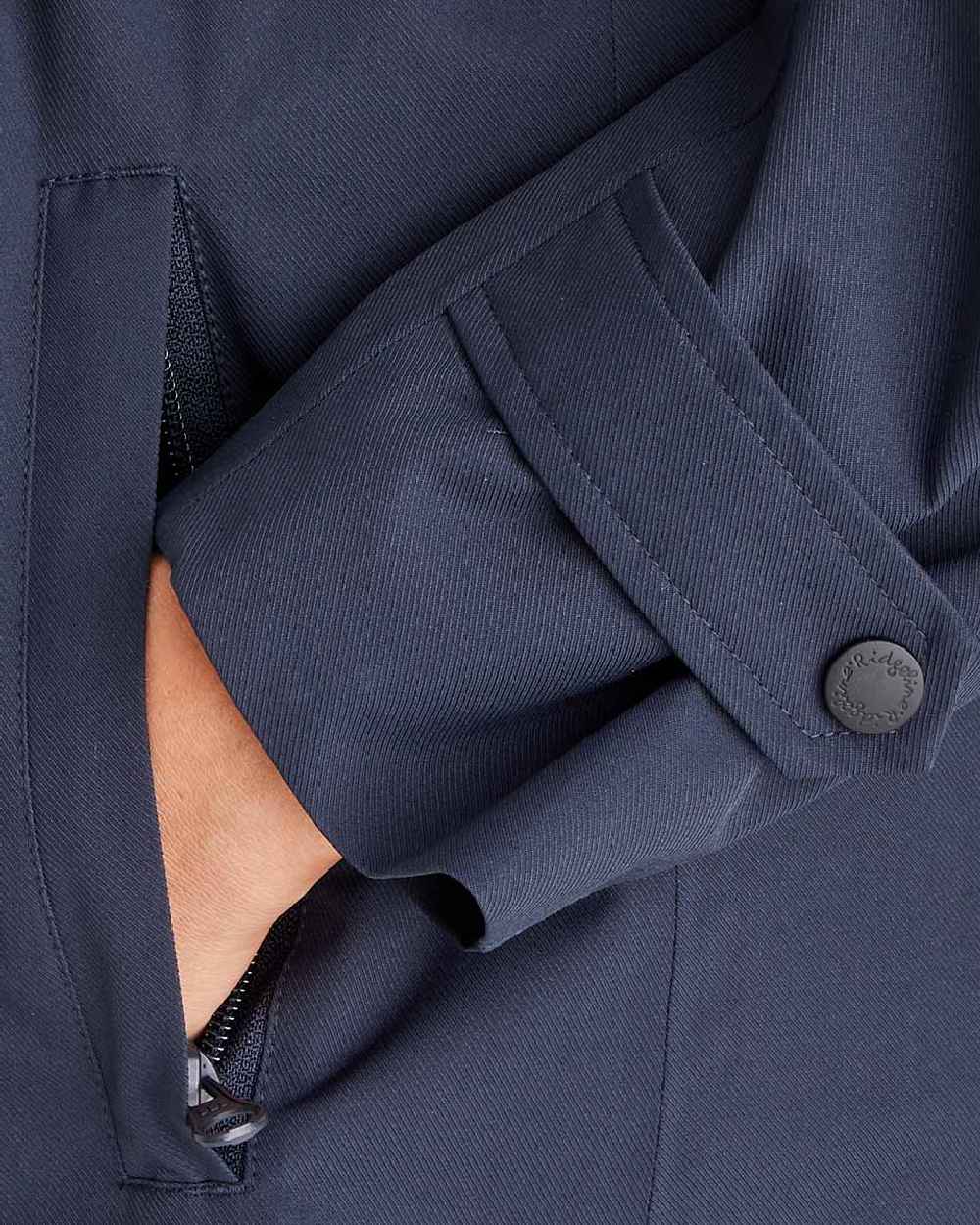 Navy Coloured Ridgeline Womens Blakeney Parka on white background