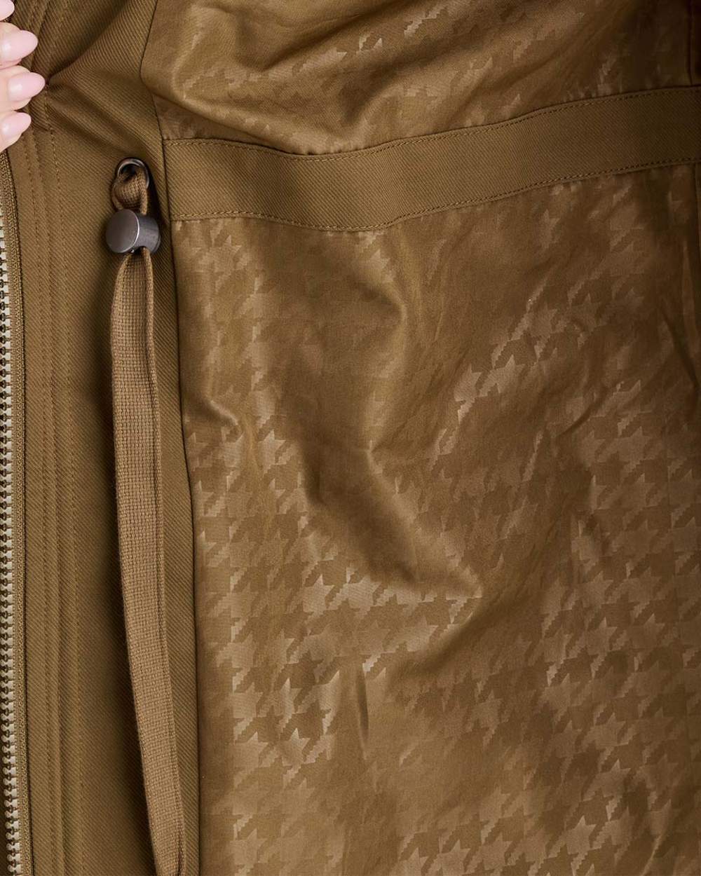 Teak Coloured Ridgeline Womens Blakeney Parka on white background
