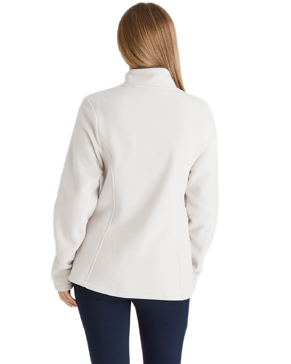 Stone Coloured Ridgeline Womens Brenna Fleece Jacket on white background