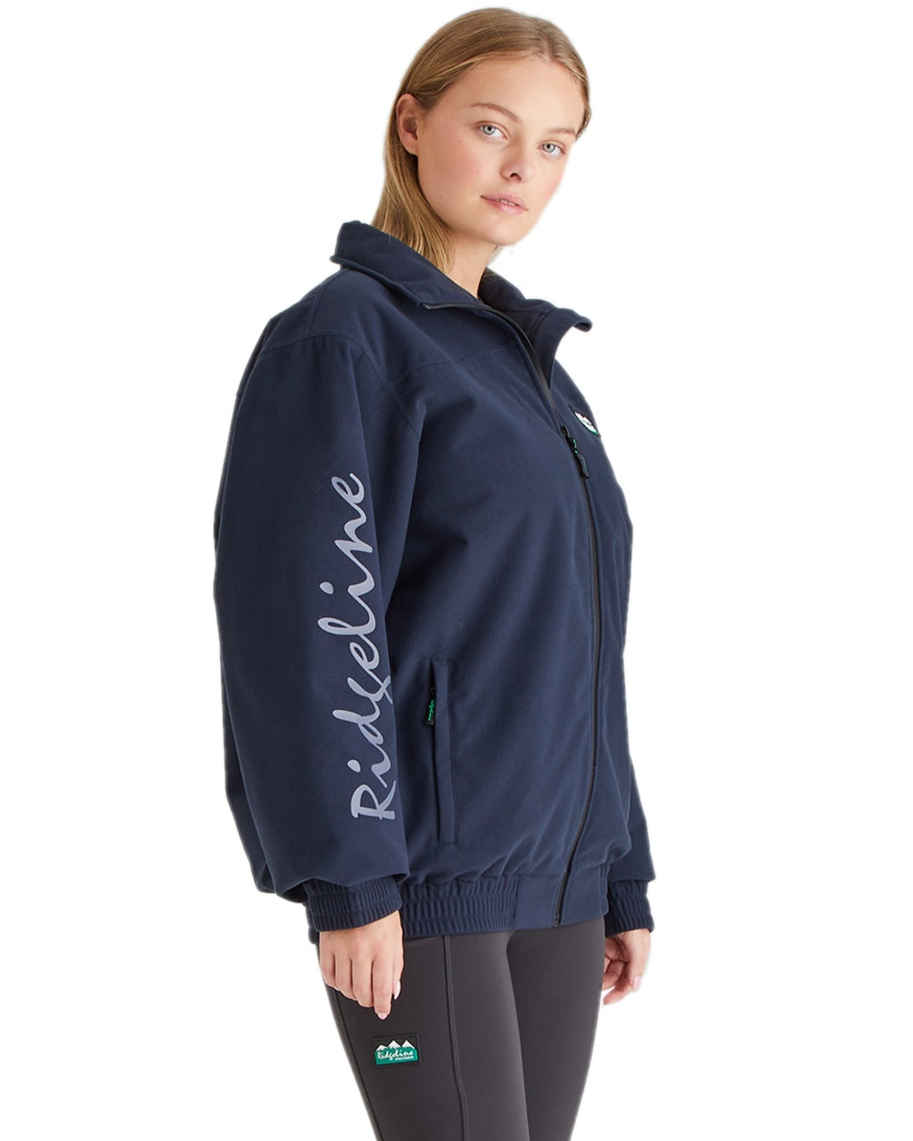 Navy Coloured Ridgeline Womens Brumby Yard Jacket on white background