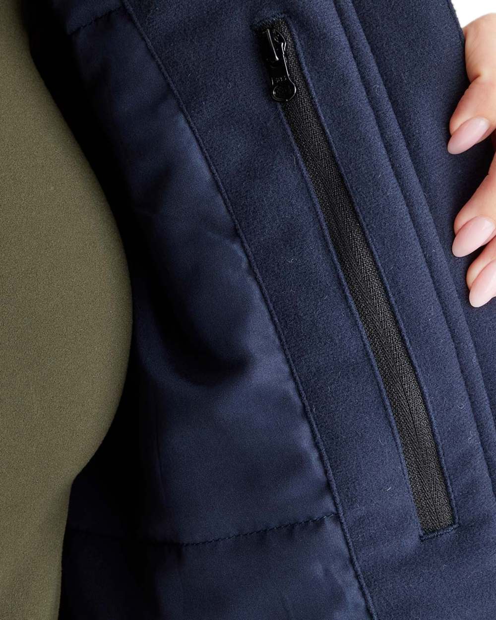 Navy Coloured Ridgeline Womens Brumby Yard Jacket on white background