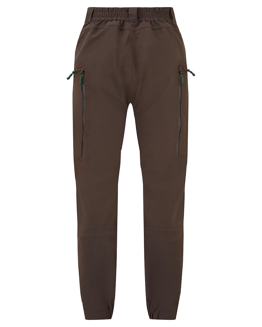 Deep Bark coloured Ridgeline Womens Cambrian Trousers on white background