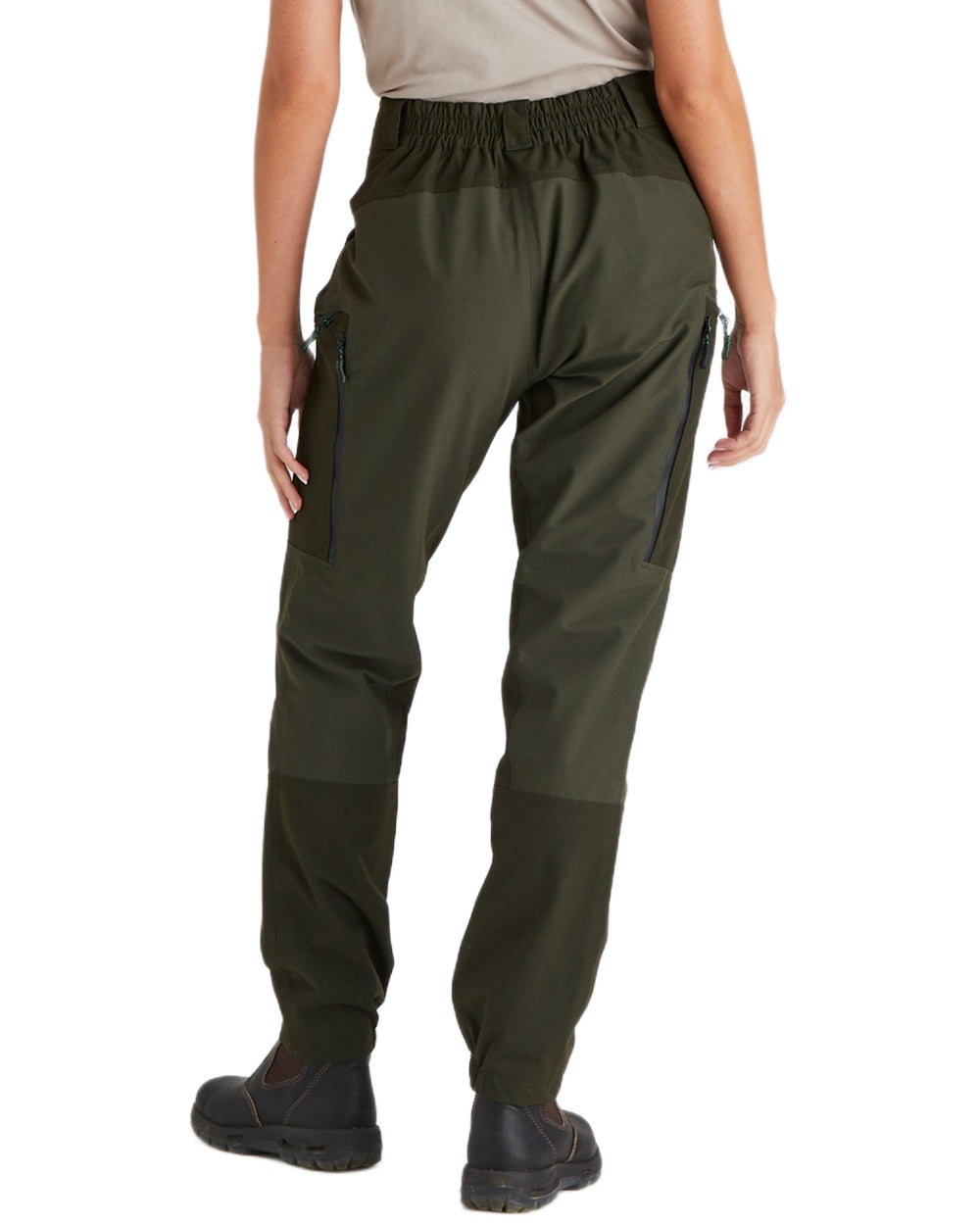 Deep Forest coloured Ridgeline Womens Cambrian Trousers on white background