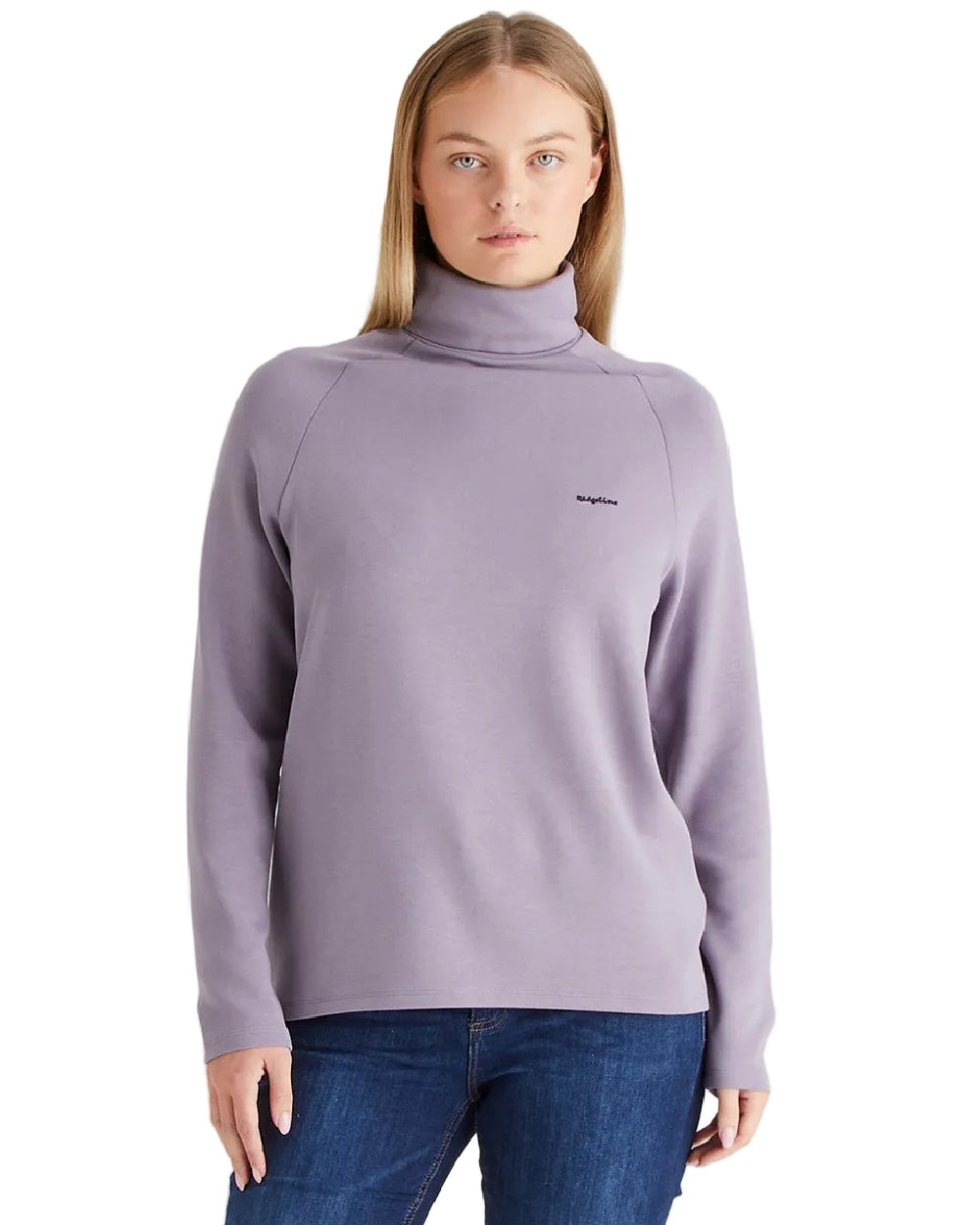 Lilac Coloured Ridgeline Womens Kelmarsh Top on white background