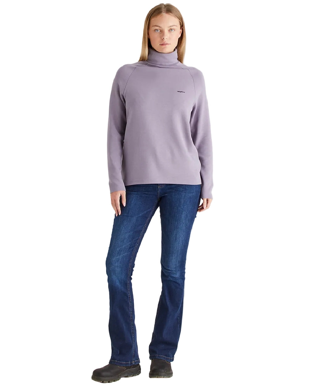 Lilac Coloured Ridgeline Womens Kelmarsh Top on white background
