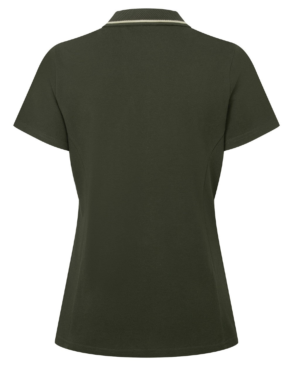Deep Forest coloured Ridgeline Womens Kilworth Polo Shirt on white background