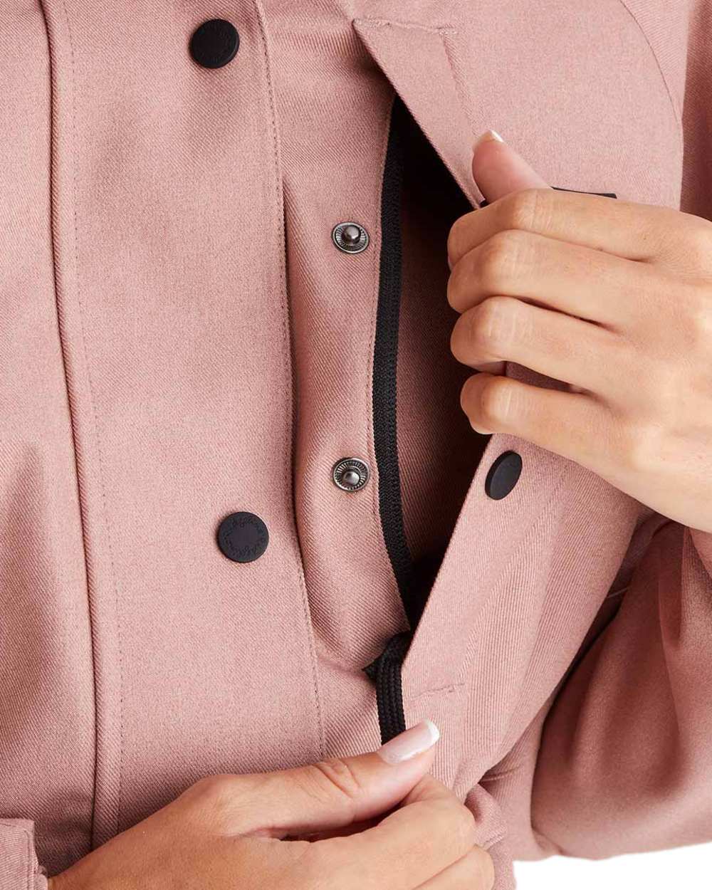 Dusky Pink Coloured Ridgeline Womens Monsoon Light Jacket on white background