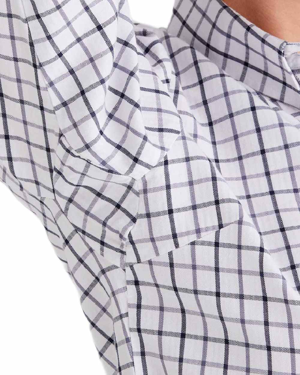 Navy Storm coloured Ridgeline Womens Sedgebrook Shirt on white background