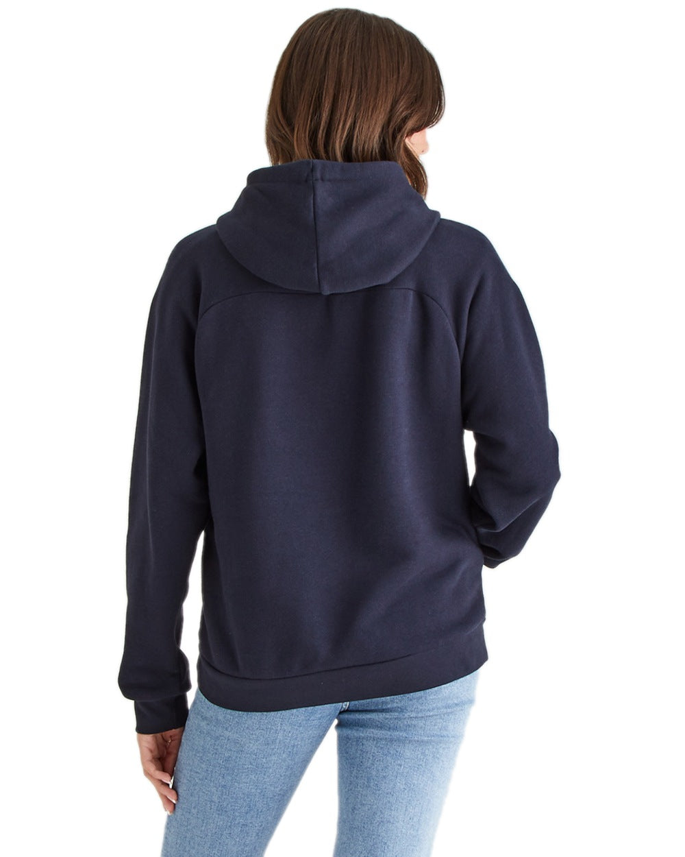 Navy Coloured Ridgeline Womens Signature Hoodie on white background