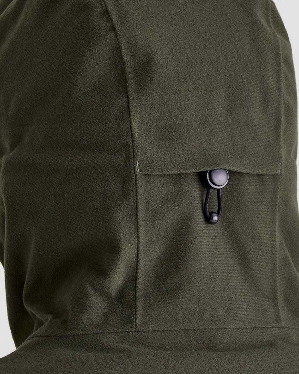 Deep Forest coloured Ridgeline Womens Taiga Thermal Jacket on grey background