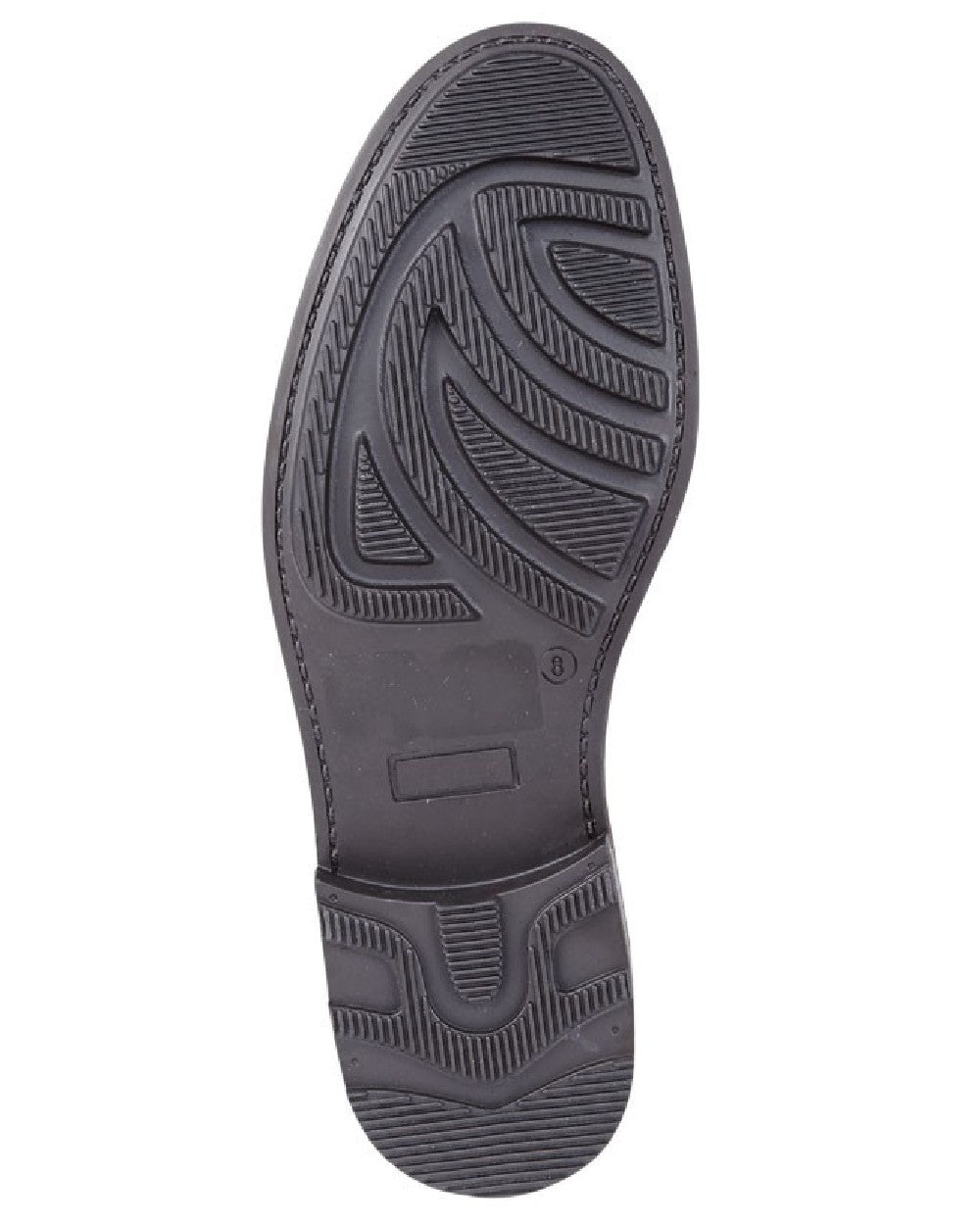 Black coloured Mens 5 Eyelet Brogue Oxford Shoes on white background