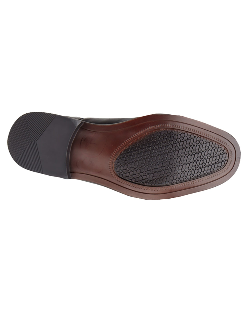 Black coloured Roamers Mens Fuller Fitting Capped Shoes on white background