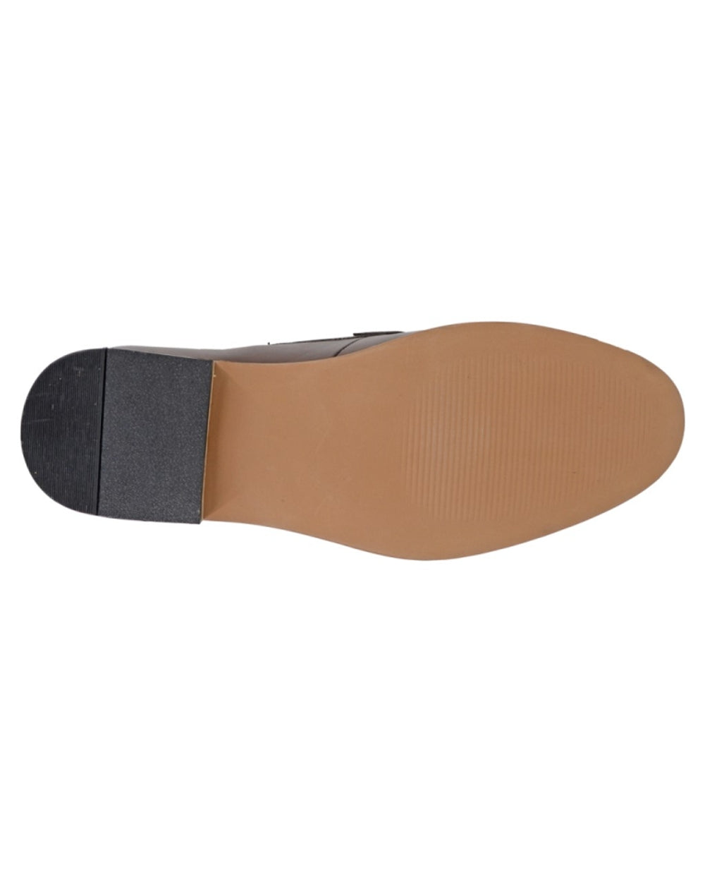 Dark Brown coloured Roamers Mens Leather Slip On Casual Shoes on white background