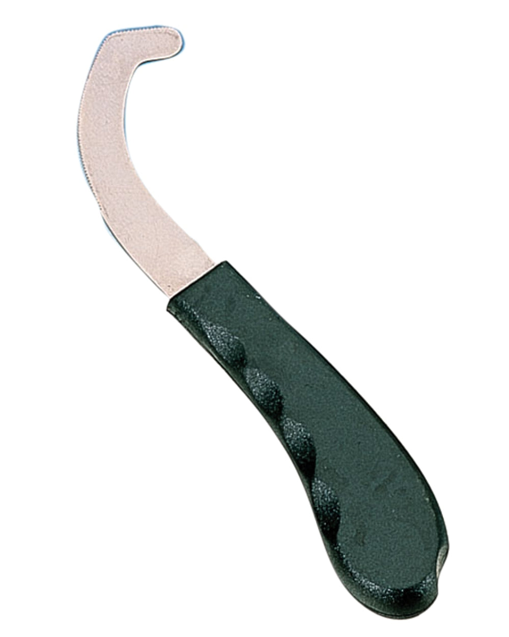 Black coloured Roma Bot Egg Knife on white background