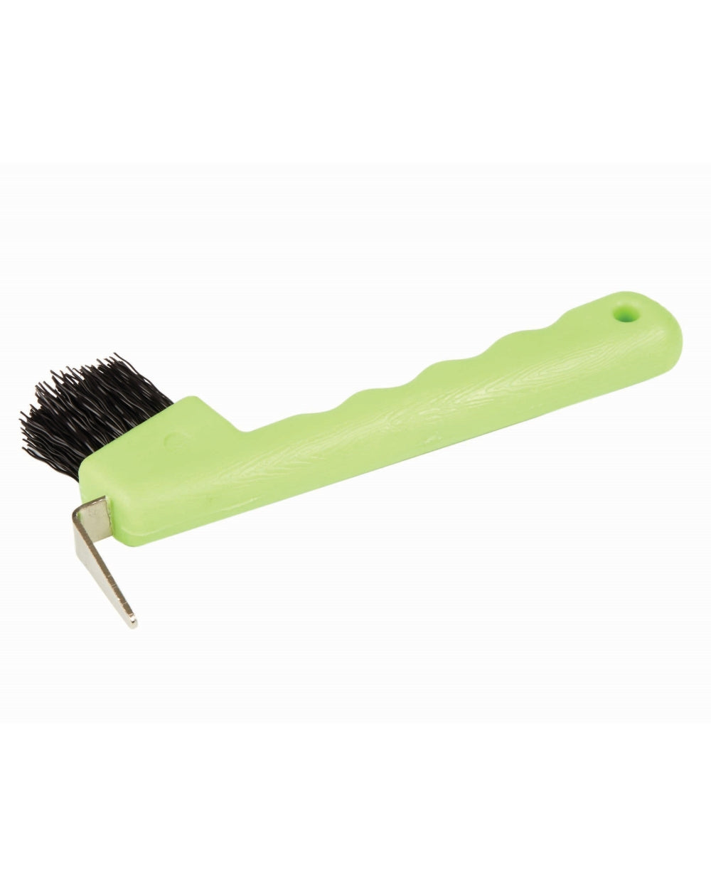 Lime coloured Roma Brights Hoof Pick on white background