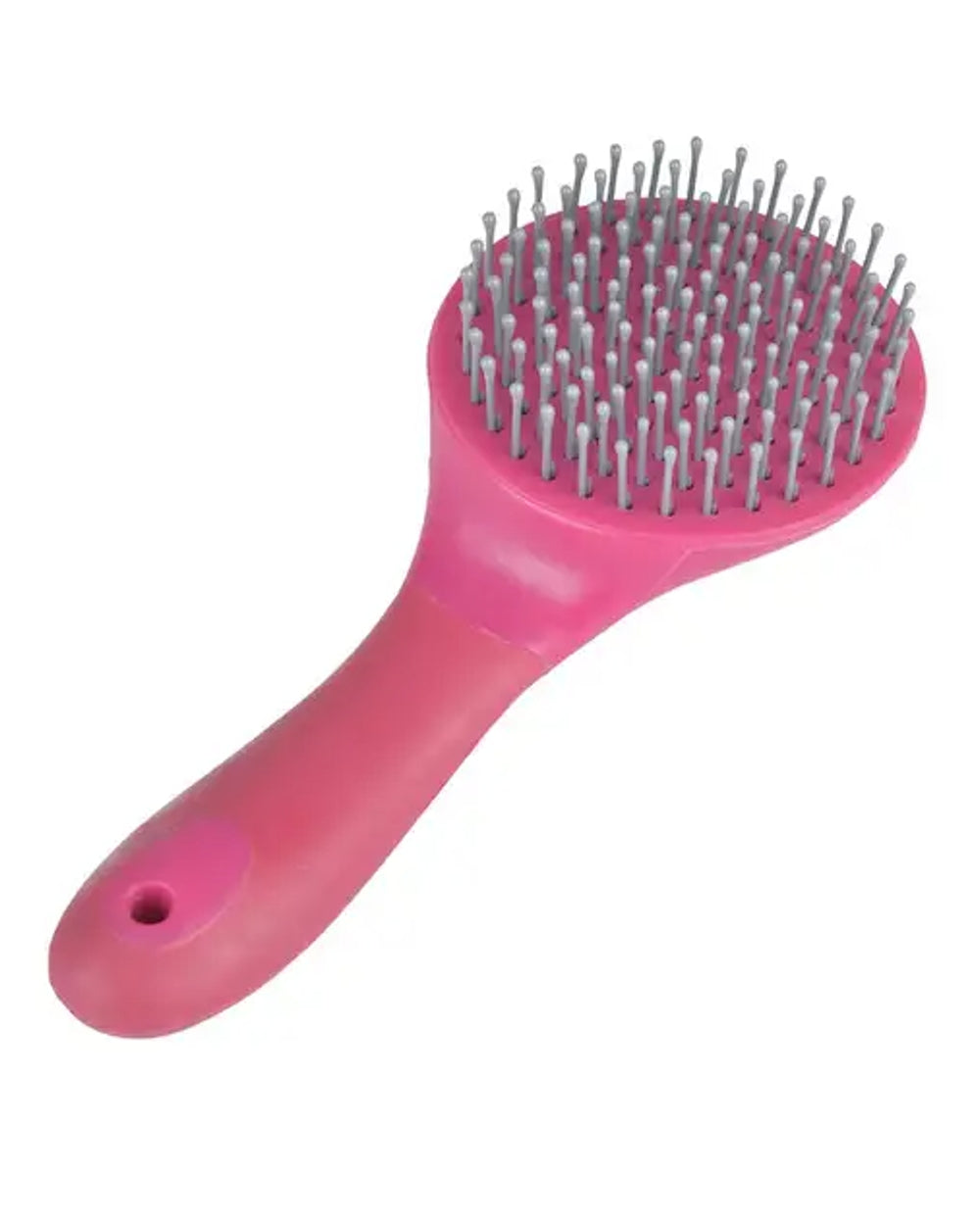 Hot Pink coloured Roma Brights Mane And Tail Brush on white background