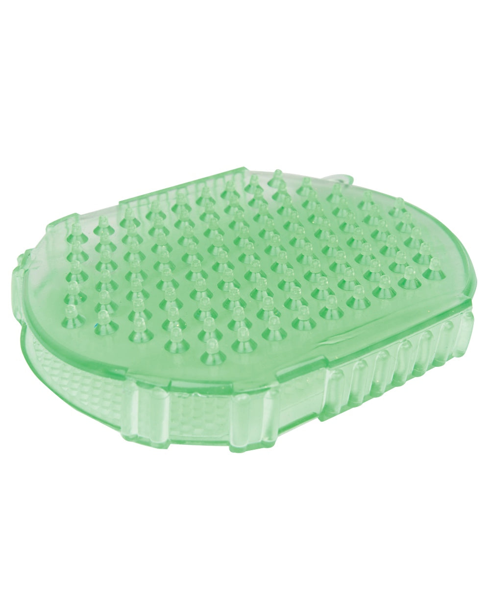 Lime coloured Roma Brights Massage Gloves on white background