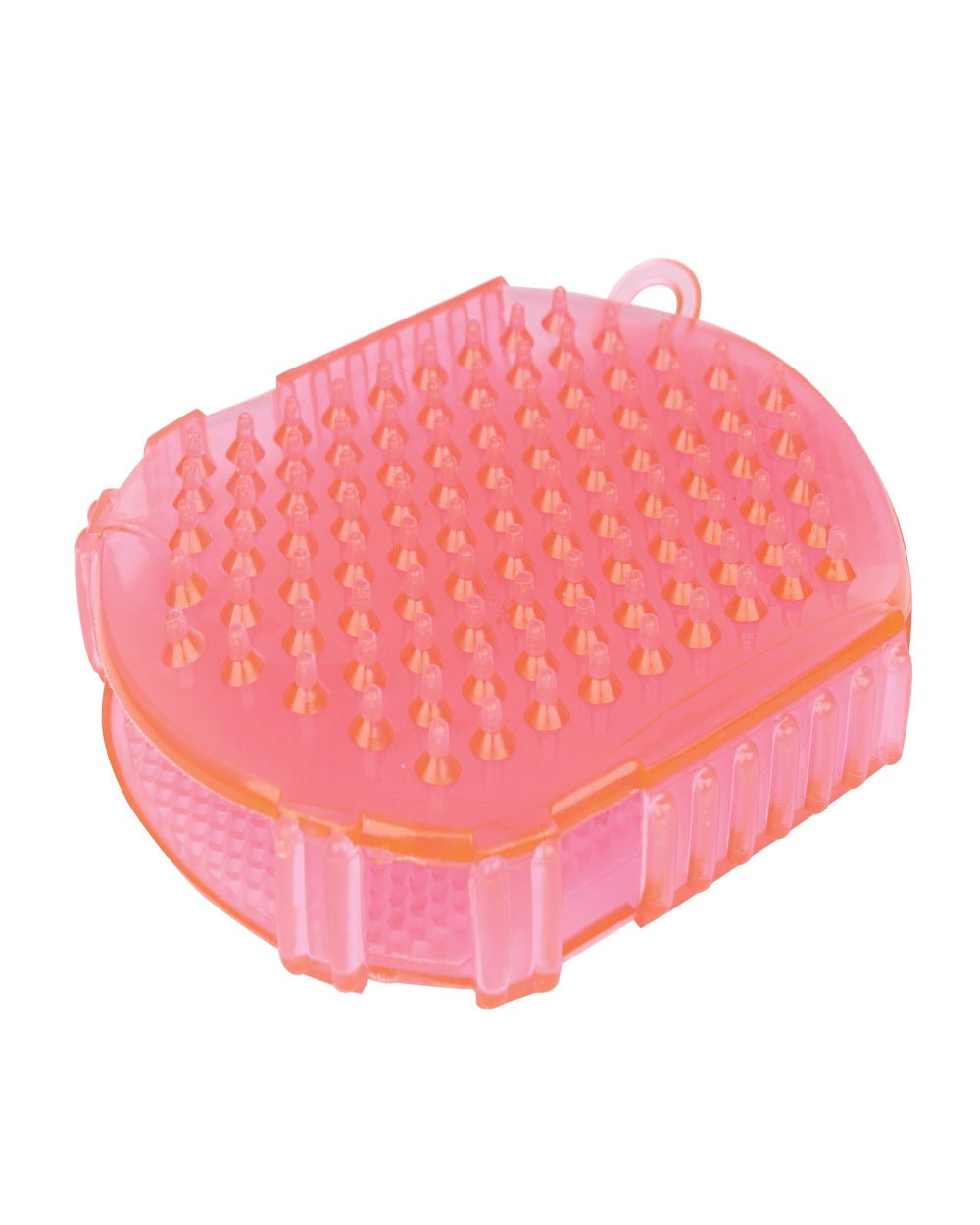 Hot Pink coloured Roma Brights Massage Gloves on white background