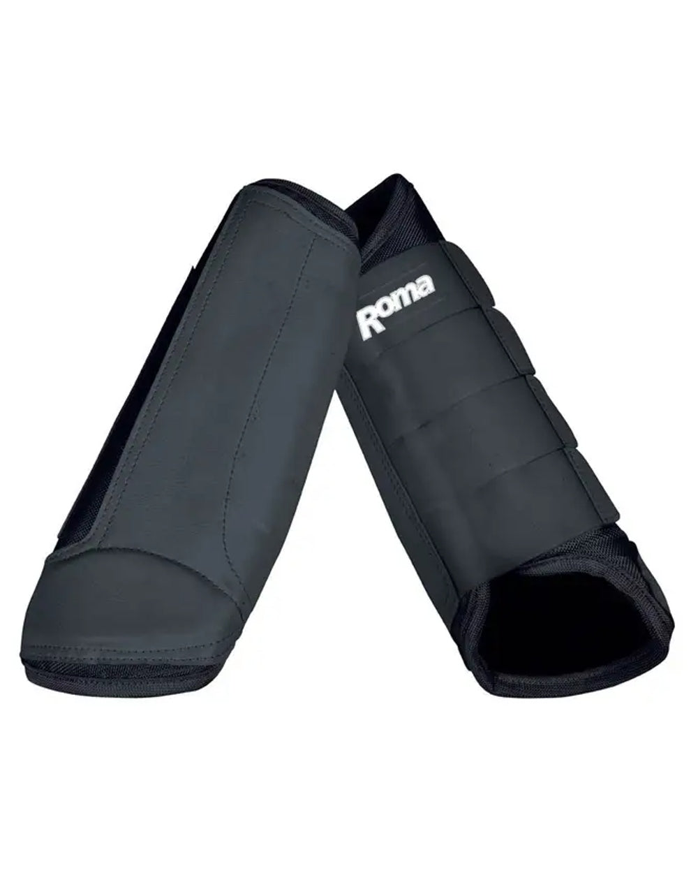 Black coloured Roma Cross Country Hind Boots on white background