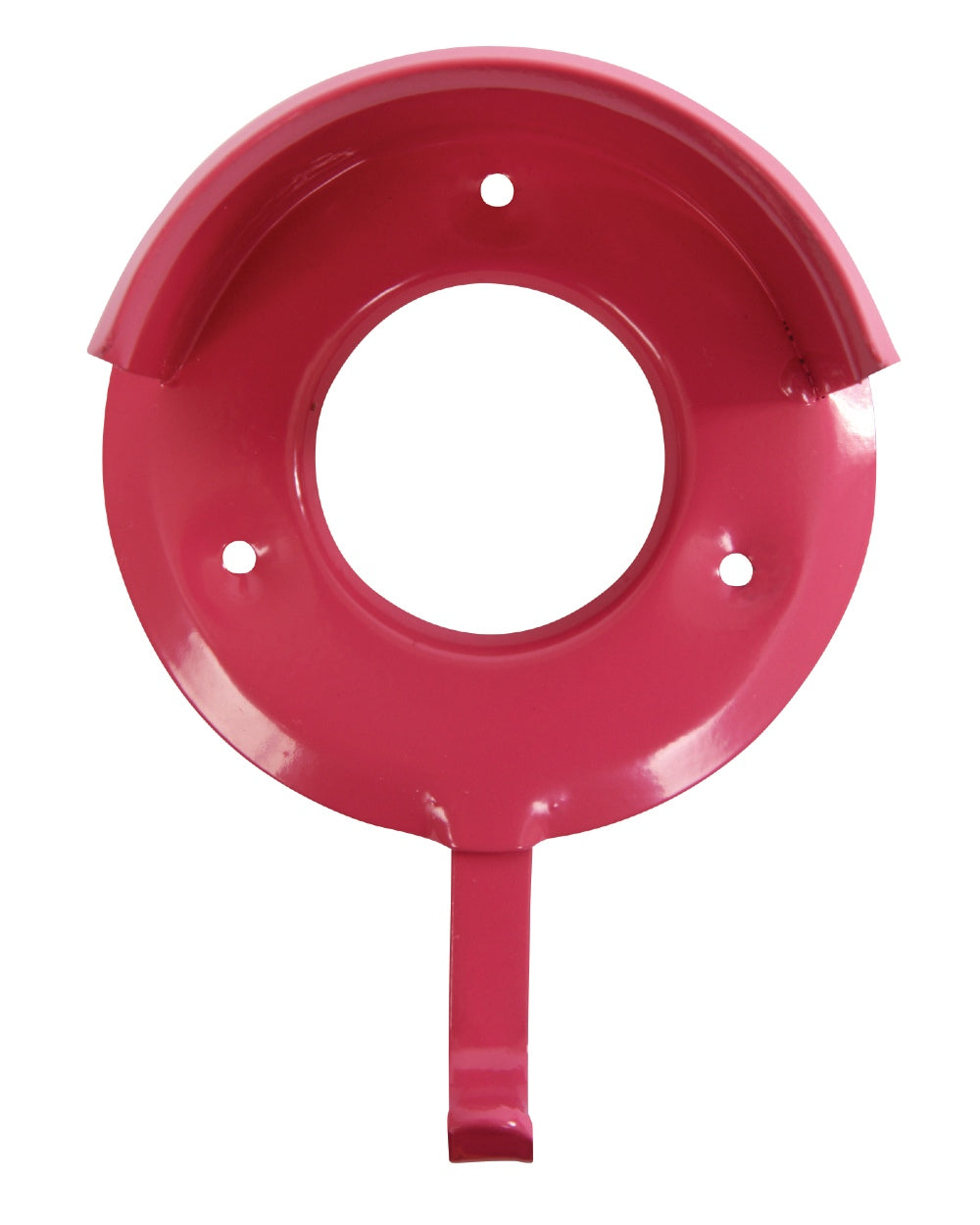 Pink coloured Roma Metal Bridle Bracket on white background