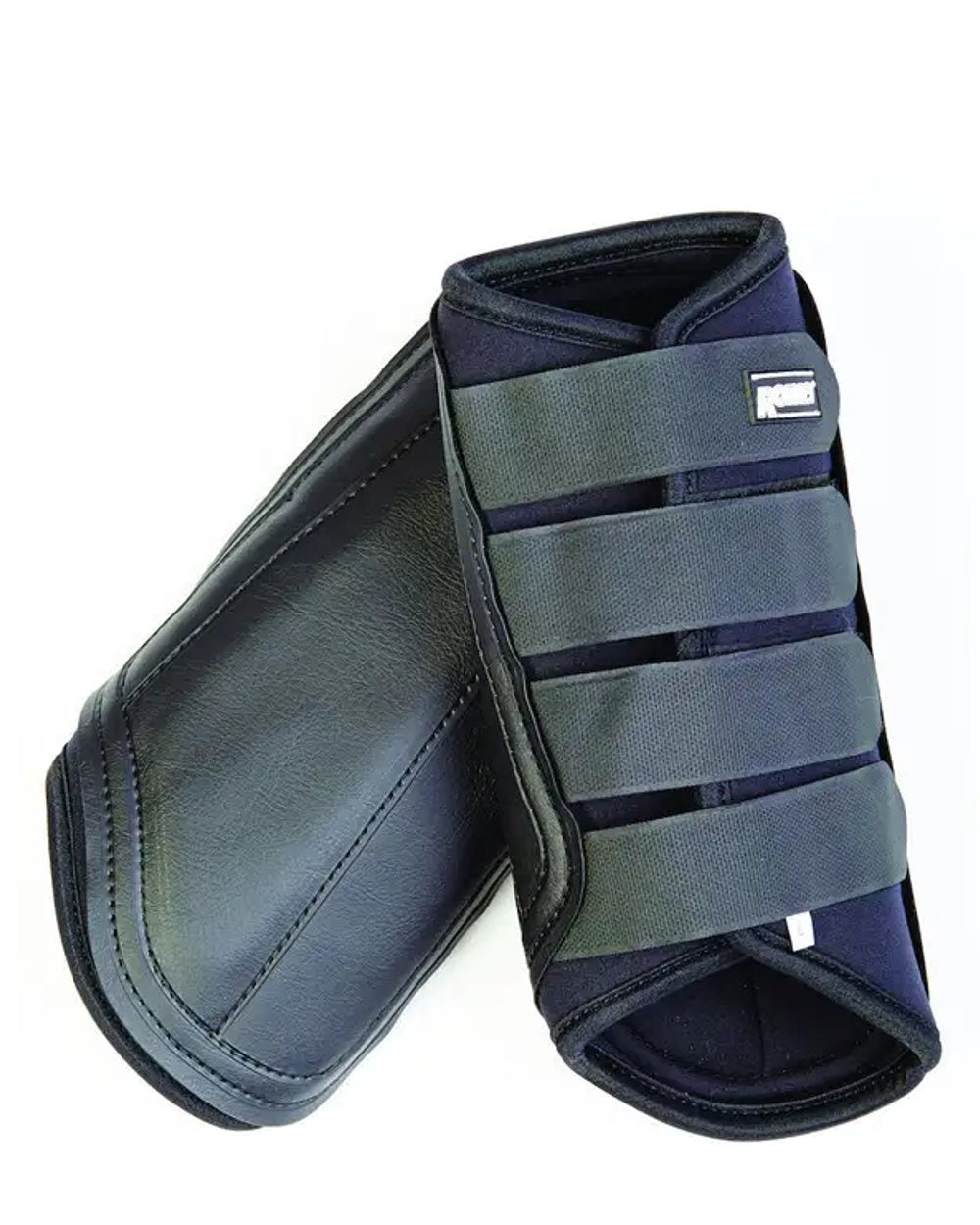 Black Black coloured Roma Neoprene Brushing Boots on white background
