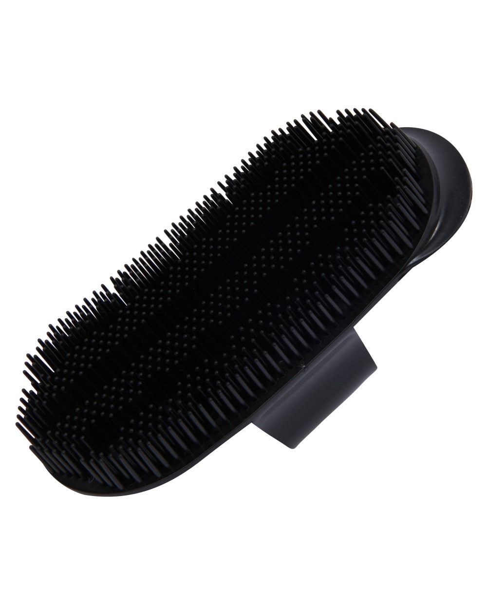 Black coloured Roma Plastic Sarvis Curry Comb on white background