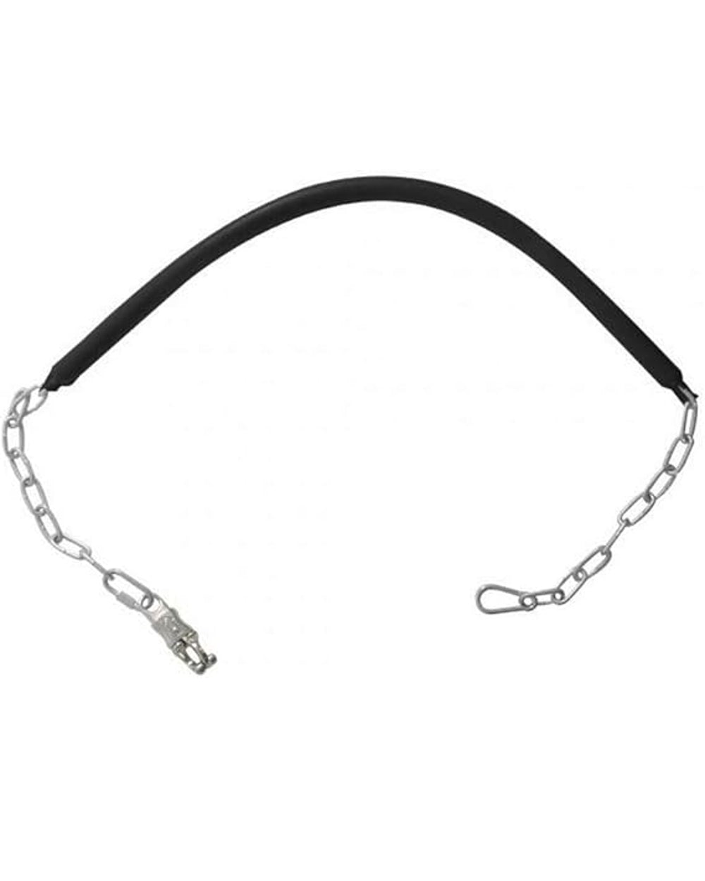 Black coloured Roma Rubber Stall Guard on white background