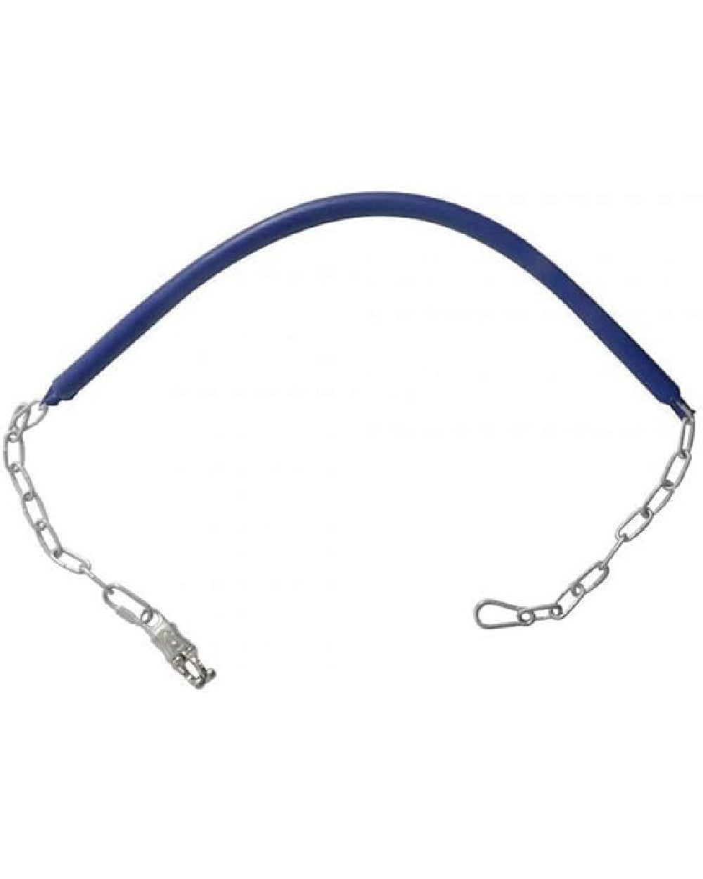 Blue coloured Roma Rubber Stall Guard on white background