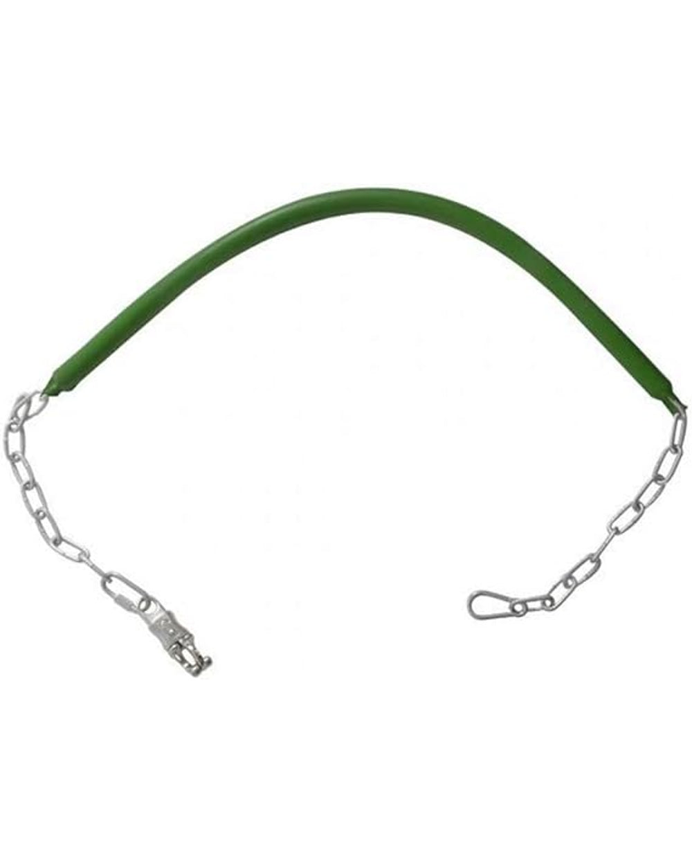 Green coloured Roma Rubber Stall Guard on white background