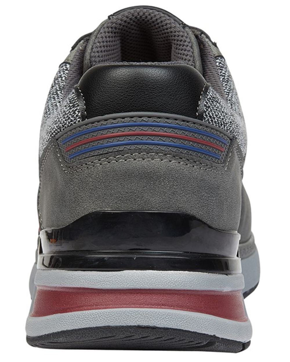 Grey coloured Route 21 Mens 6 Eye Leisure Trainers on white background