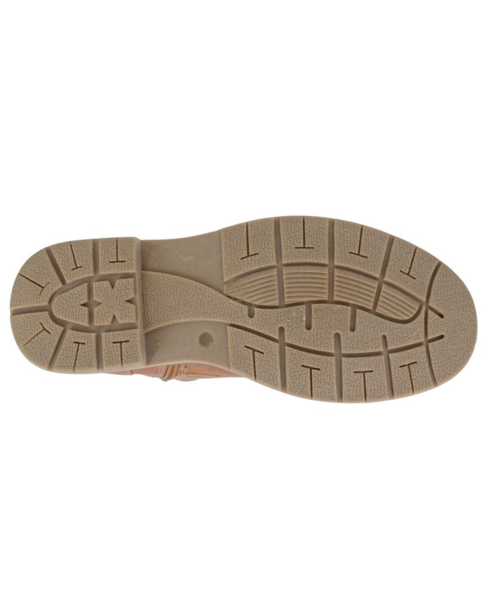 Tan coloured Route 21 Mens 6 Eye Padded Ankle Boots on white background