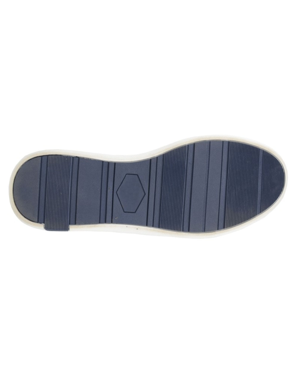 Grey White coloured Route 21 Mens 7 Eye Striped Leisure Shoes on white background