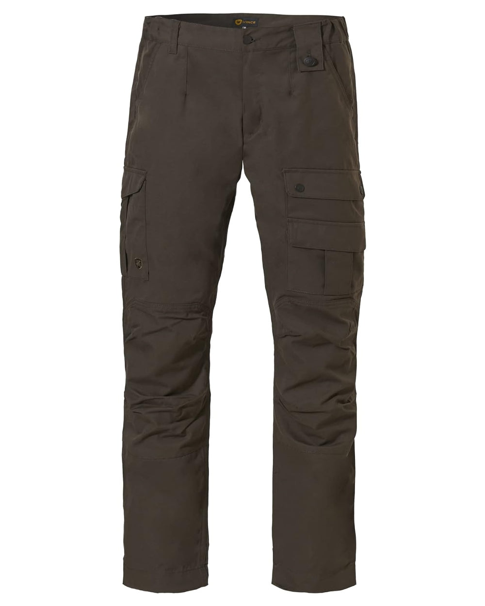 Olive Green Coloured Rovince Mens Ergoline Trousers on white background