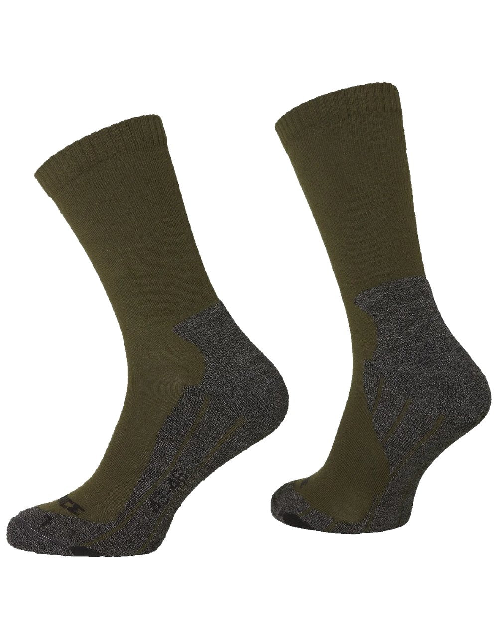 Green Coloured Rovince Shield Socks on white background