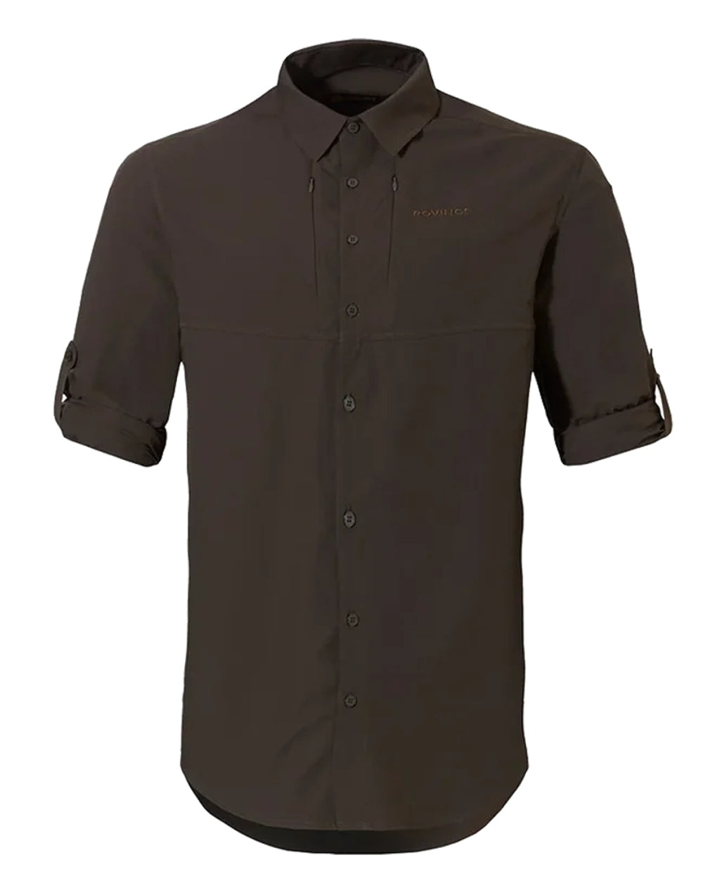 Olive Green coloured Rovince Mens Savanna Shirts on white background