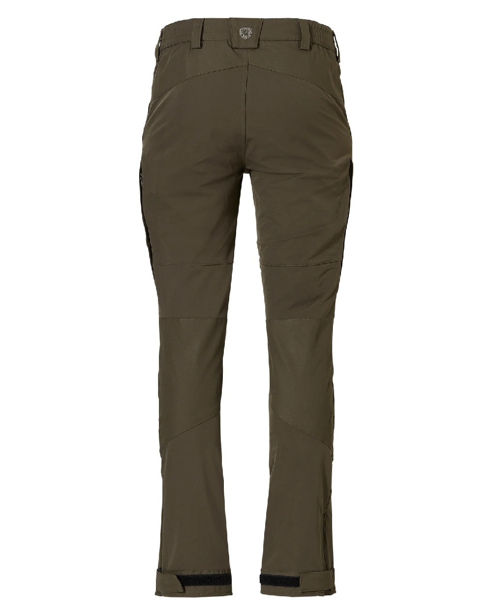 Olive coloured Rovince Womens Scotland Trousers on white background