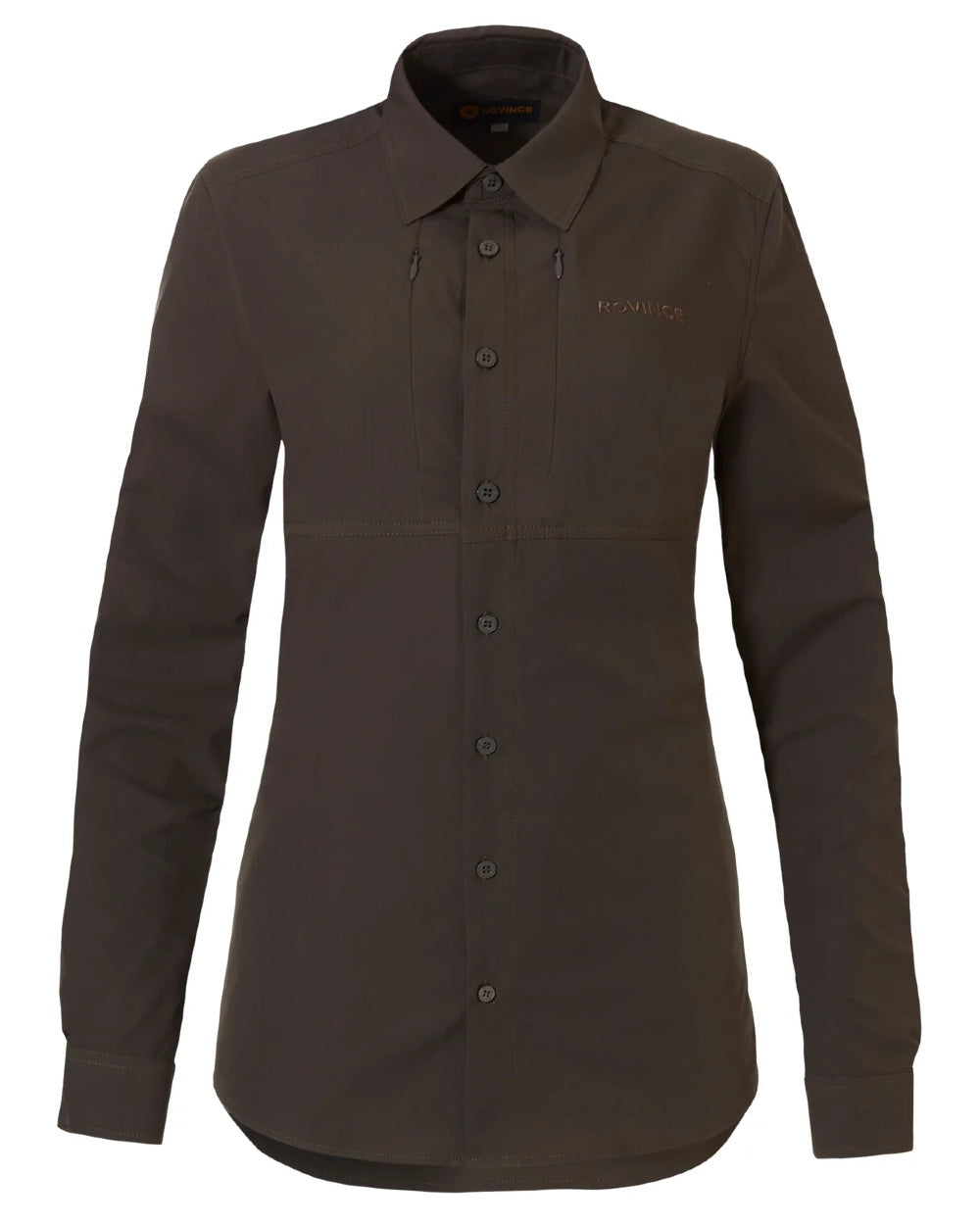 Olive Green coloured Rovince Womens Savanna Shirts on white background