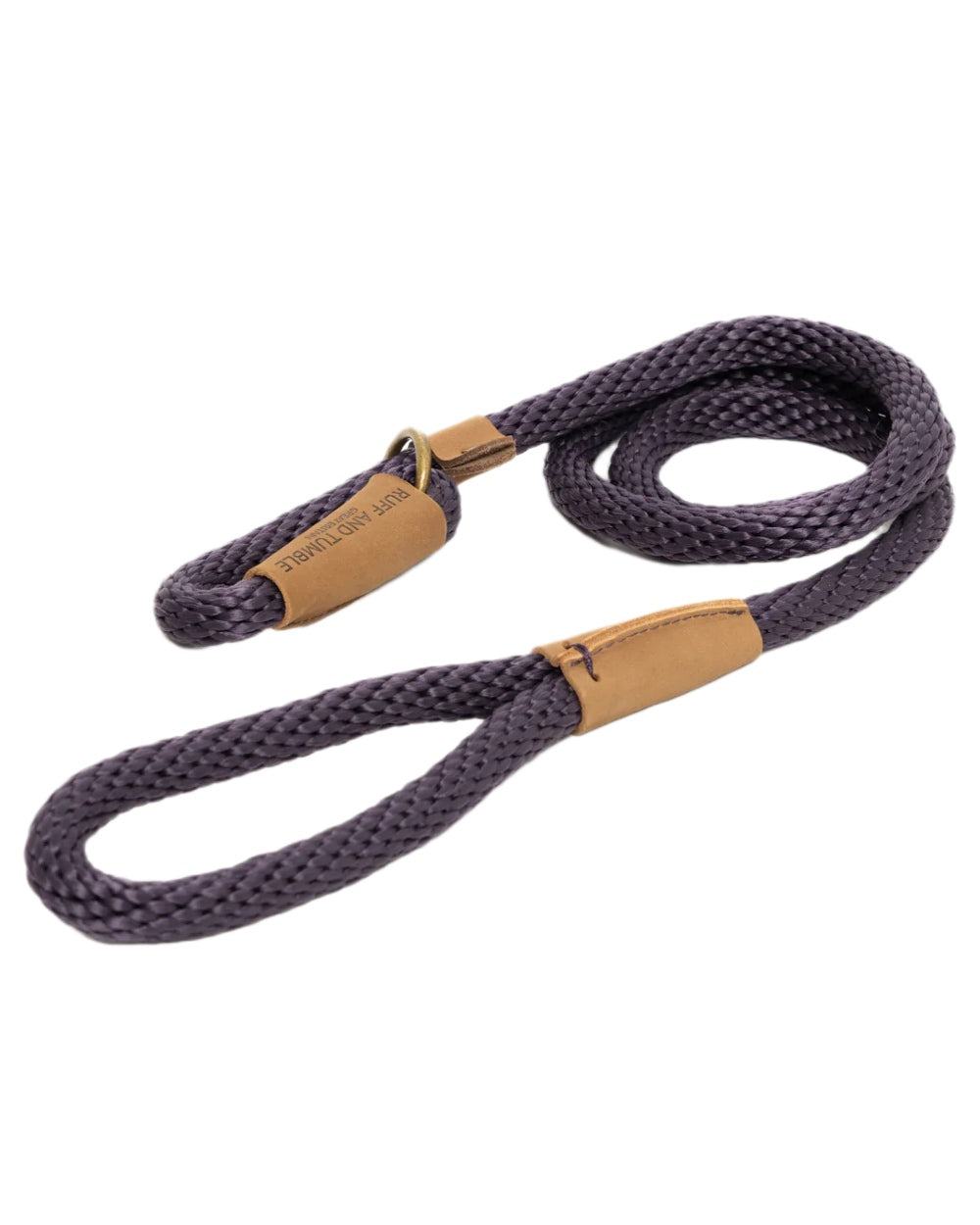 Blackberry Coloured Ruff & Tumble Slip Dog Leads on white background