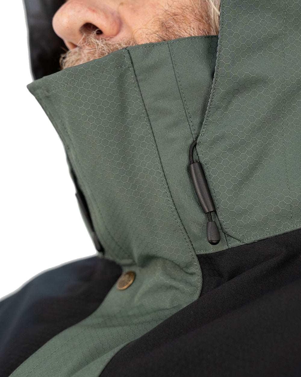 Sage/Black Coloured Swazi Torrent Jacket On A White Background