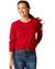 Scooter Coloured Ariat Womens Peninsula Sweater On A White Background #colour_scooter