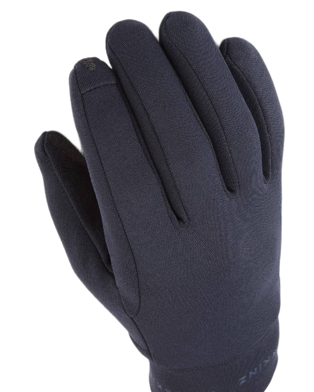 Navy Coloured Sealskinz Acle Water Repellent Nano Fleece Glove on white background