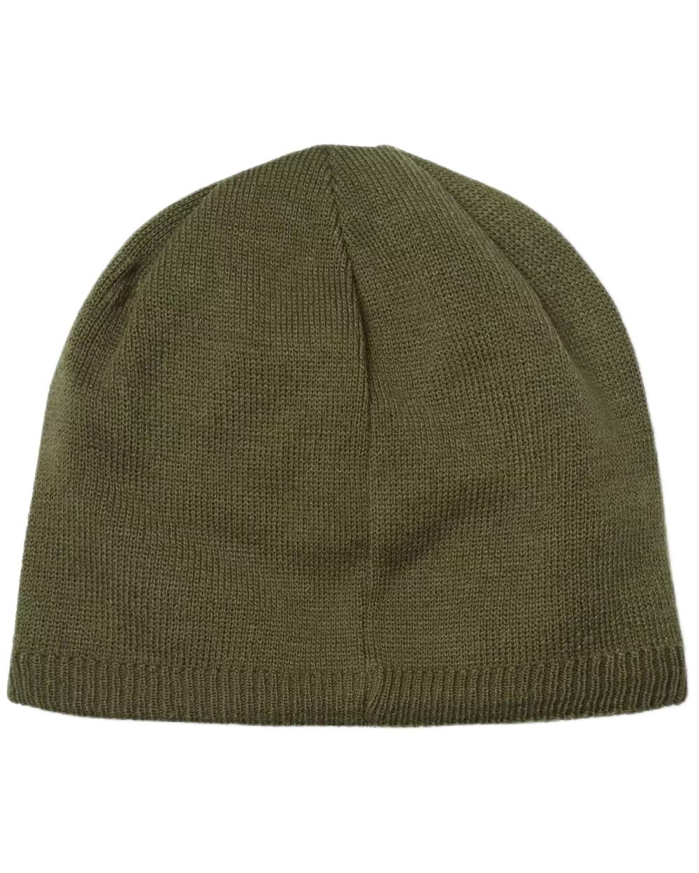 Olive coloured Sealskinz Cley Waterproof Cold Weather Beanie on white background